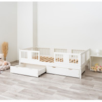 Dětská postel z masivu borovice LUNA 20 - 160x80 cm