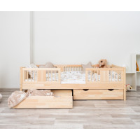 Dětská postel z masivu borovice LUNA 20 - 180x80 cm