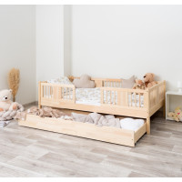 Dětská postel z masivu borovice LUNA 20 - 180x80 cm