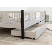 Dětská postel z masivu borovice LUNA 20 - 160x80 cm