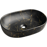 Sapho CALEO keramické umyvadlo na desku, 60x42cm, portoro mramor CA590PT