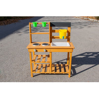 2Kids Toys Dřevěná zahradní kuchyňka s dřezem