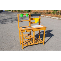 2Kids Toys Dřevěná zahradní kuchyňka s dřezem