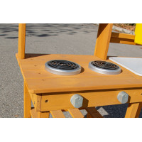 2Kids Toys Dřevěná zahradní kuchyňka s dřezem