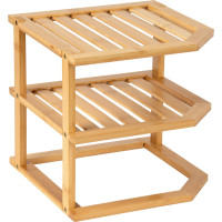 Rohová bambusová polička DEDAL