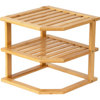 Rohová bambusová polička DEDAL