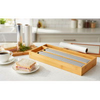 Bambusový zásobník na kuchyňské folie BORDE