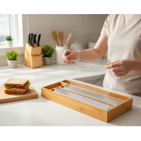 Bambusový zásobník na kuchyňské folie BORDE