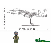 Sluban Model Bricks M38-B1362 Útočný letoun A10CS