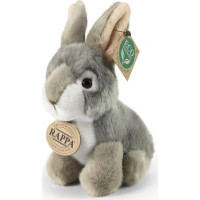 Rappa Plyšový králík šedý sedící 16 cm ECO-FRIENDLY