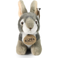 Rappa Plyšový králík šedý sedící 16 cm ECO-FRIENDLY