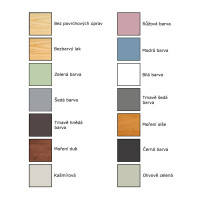 Odnímatelná zábrana z masivu - typ B - 89 cm