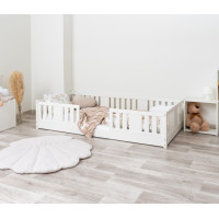 Dětská Montessori postel z masivu borovice NIKO - 200x90 cm