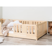 Dětská Montessori postel z masivu borovice NIKO - 180x80 cm