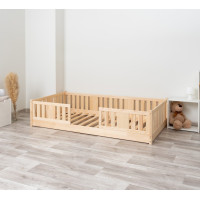 Dětská Montessori postel z masivu borovice NIKO - 200x90 cm