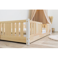 Dětská Montessori postel z masivu borovice NIKO - 190x90 cm