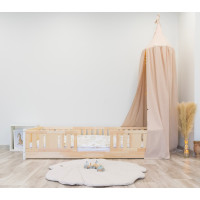 Dětská Montessori postel z masivu borovice NIKO - 180x80 cm