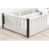 Dětská Montessori postel z masivu borovice NIKO - 180x80 cm