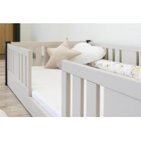 Dětská Montessori postel z masivu borovice NIKO - 200x90 cm