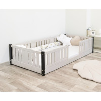 Dětská Montessori postel z masivu borovice NIKO - 200x90 cm