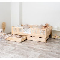 Dětská postel z masivu borovice LUNA 20 - 200x90 cm