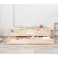 Dětská postel z masivu borovice LUNA 20 - 190x90 cm