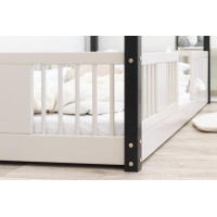 Dětská domečková Montessori postel z masivu borovice LUNA L - 190x90 cm