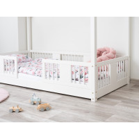 Dětská domečková Montessori postel z masivu borovice LUNA S - 160x80 cm