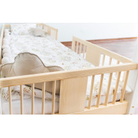 Dětská domečková Montessori postel z masivu borovice LUNA S - 190x90 cm