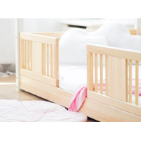 Dětská domečková Montessori postel z masivu borovice LUNA S - 190x90 cm