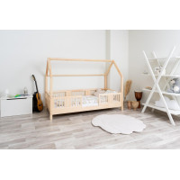 Dětská domečková postel z masivu borovice LUNA L 10 - 190x90 cm