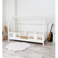 Dětská domečková postel z masivu borovice LUNA L 10 - 190x90 cm