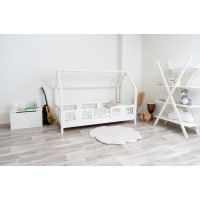 Dětská domečková postel z masivu borovice LUNA L 10 - 180x80 cm