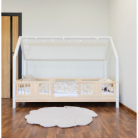 Dětská domečková postel z masivu borovice LUNA L 10 - 190x90 cm