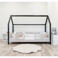 Dětská domečková postel z masivu borovice LUNA L 10 - 190x90 cm