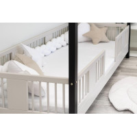 Dětská domečková postel z masivu borovice LUNA L 10 - 190x90 cm