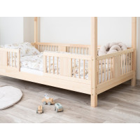 Dětská domečková postel z masivu borovice LUNA S 10 - 160x80 cm