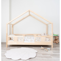 Dětská domečková postel z masivu borovice LUNA S 10 - 160x80 cm