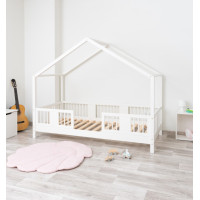 Dětská domečková postel z masivu borovice LUNA S 10 - 160x80 cm