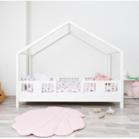 Dětská domečková postel z masivu borovice LUNA S 10 - 200x90 cm