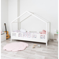 Dětská domečková postel z masivu borovice LUNA S 10 - 160x80 cm