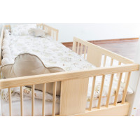 Dětská domečková postel z masivu borovice LUNA S 10 - 190x90 cm