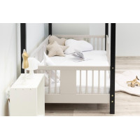 Dětská domečková postel z masivu borovice LUNA S 10 - 180x80 cm