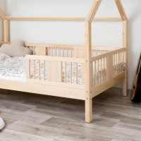 Dětská domečková postel z masivu borovice LUNA L 20 - 160x80 cm