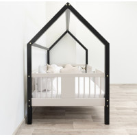 Dětská domečková postel z masivu borovice LUNA L 20 - 180x80 cm