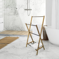 Aqualine WING skládací stojan na ručníky 58x103x35cm, jasan SP854