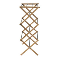 Aqualine CIKCAK skládací stojan na ručníky 73x97x39cm, jasan SP621