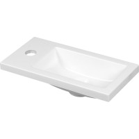 Aqualine Umývátko nábytkové, litý mramor, 37x18cm, bílá LM370