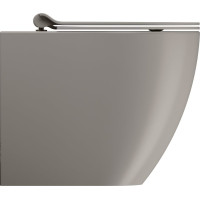 GSI PURA WC mísa stojící, Swirlflush, 36x55cm, spodní/zadní odpad, tortora dual-mat 889005