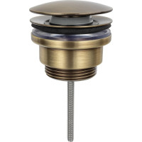 Sapho Umyvadlová výpust 5/4“, click-clack, velká zátka, 5-65mm, bronz CV1110BR